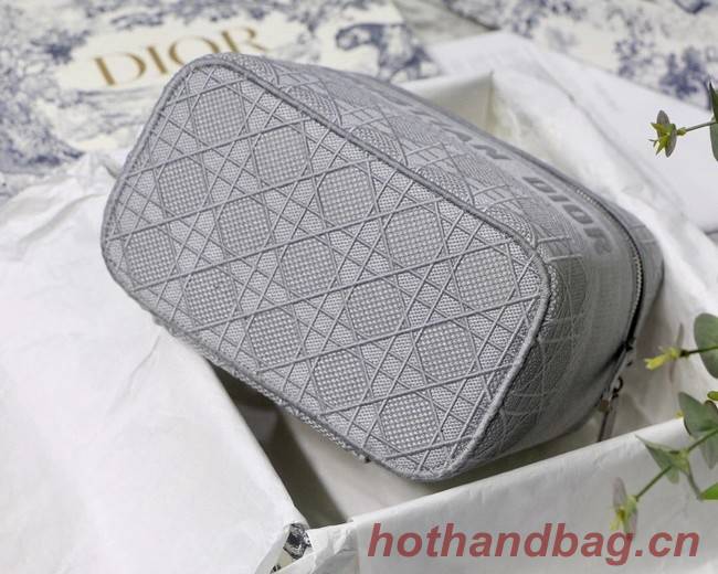 Dior Oblique Embroidered DIORTRAVEL VANITY CASE S5480  grey