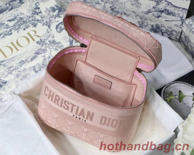 Dior Oblique Embroidered DIORTRAVEL VANITY CASE S5480  pink