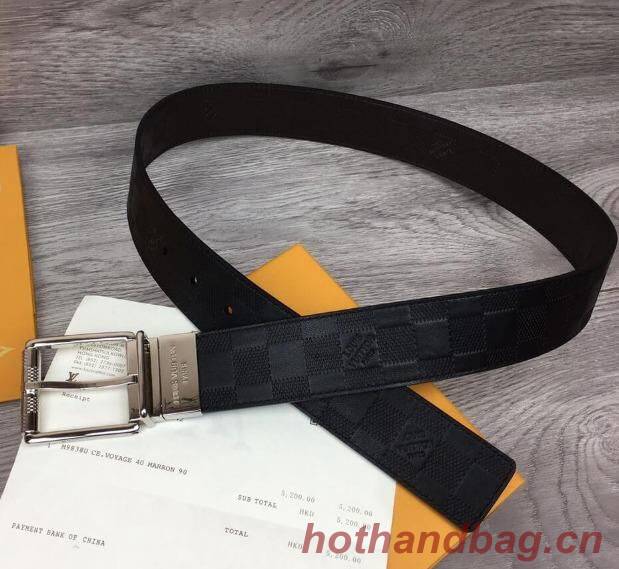 Louis Vuitton Original Calf Leather Belt 2569 black