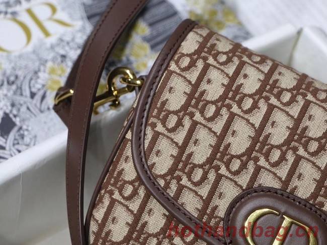 MEDIUM DIOR BOBBY BAG Brown Dior Oblique Jacquard M9319U