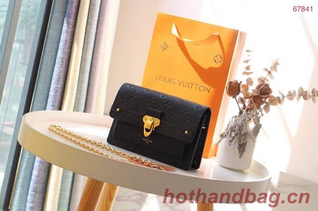 Louis vuitton VAVIN CHAIN WALLET M67841 black