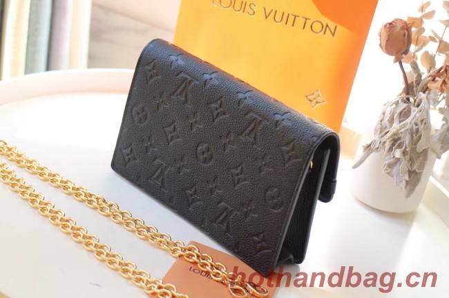 Louis vuitton VAVIN CHAIN WALLET M67841 black