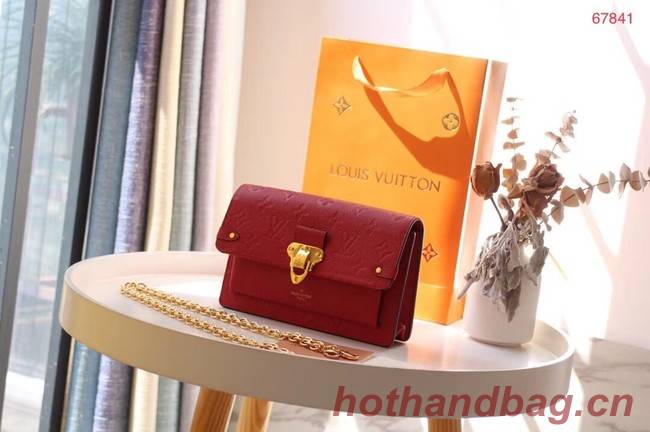 Louis vuitton VAVIN CHAIN WALLET M67841 red