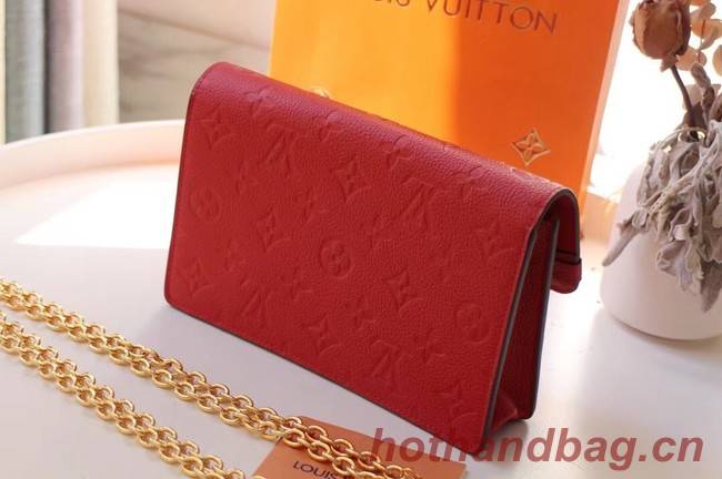 Louis vuitton VAVIN CHAIN WALLET M67841 red