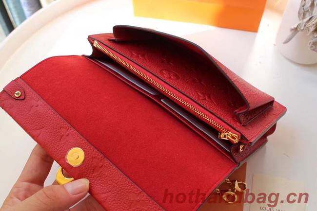 Louis vuitton VAVIN CHAIN WALLET M67841 red