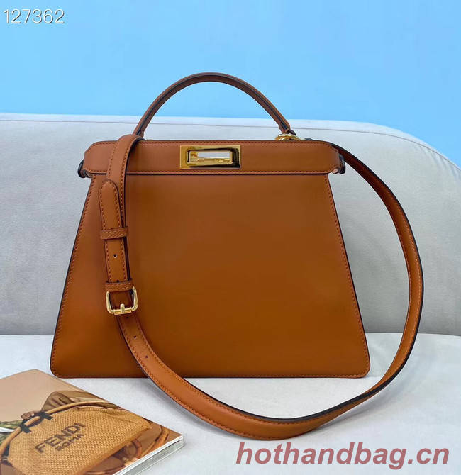 Fendi PEEKABOO ISEEU MEDIUM leather bag 70193 brown