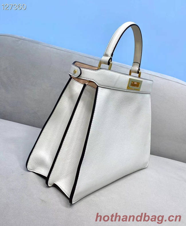 Fendi PEEKABOO ISEEU MEDIUM leather bag 70193 white