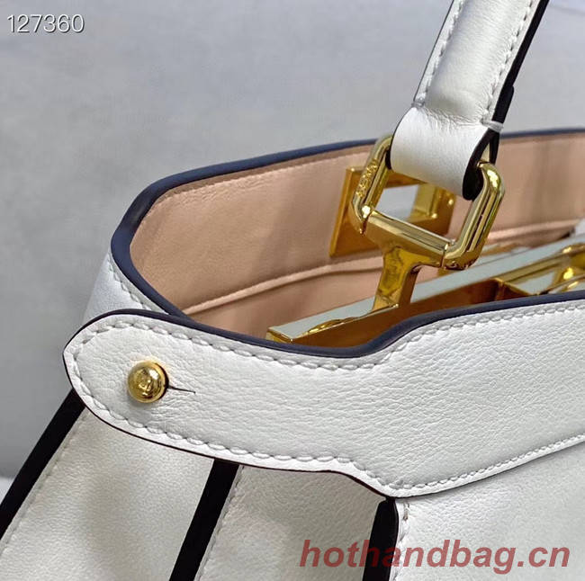 Fendi PEEKABOO ISEEU MEDIUM leather bag 70193 white