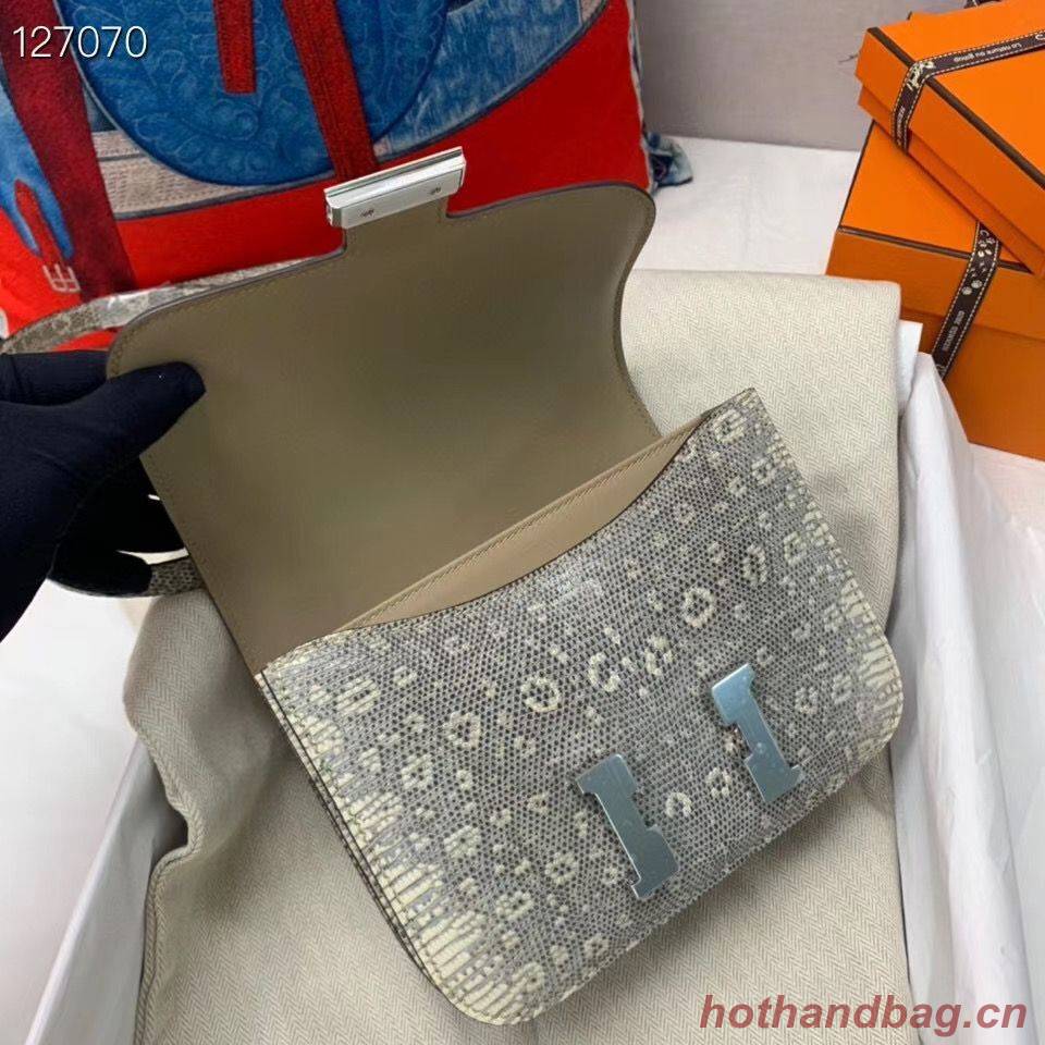 Hermes Constance Bag Togo Origianl Lizard Leather H9999 Gray