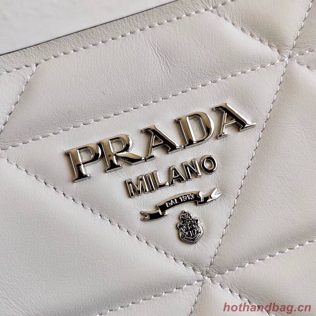 Prada Spectrum small leather bag 1BA311 white