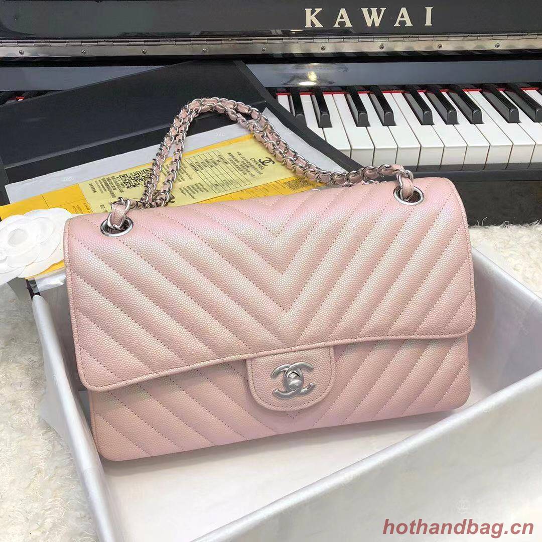 Chanel 2.55 Series Flap Bag Leather A1112CF Pink