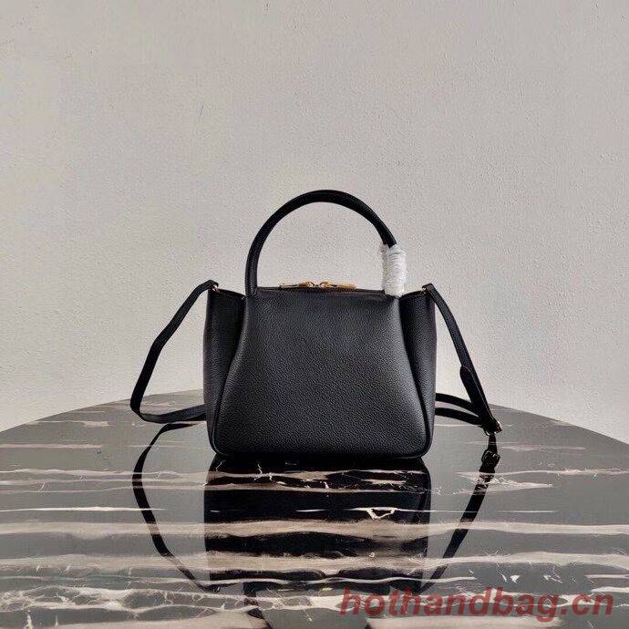 Prada Deer skin bag tote 1BC145 black