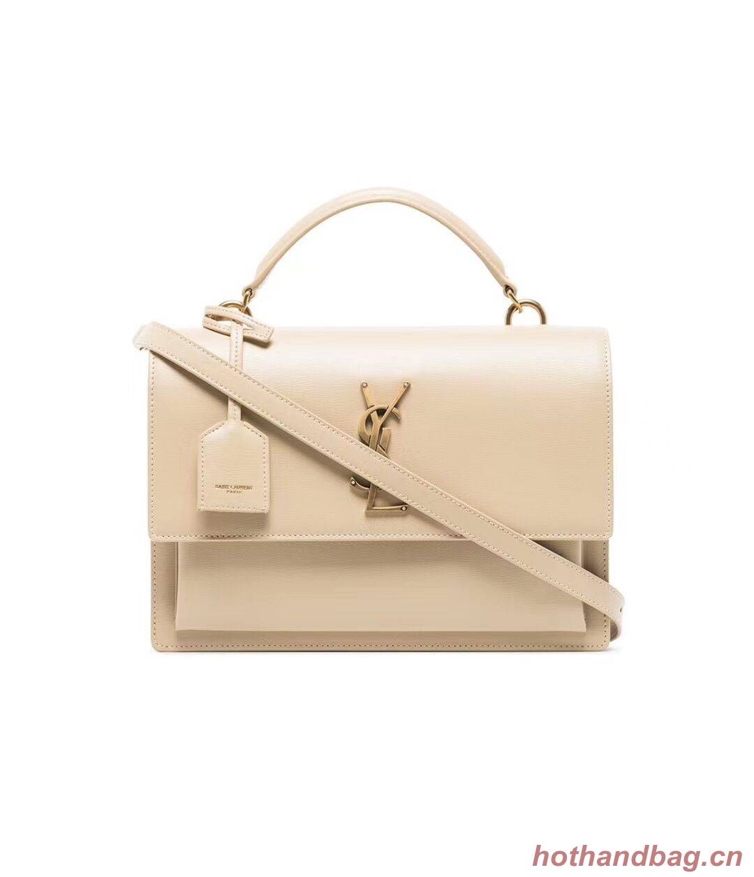 Yves Saint Laurent Calfskin Leather Tote Bag Y634723 Beige