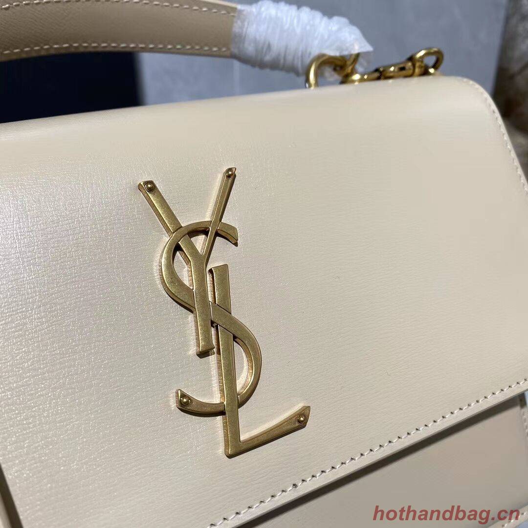 Yves Saint Laurent Calfskin Leather Tote Bag Y634723 Beige