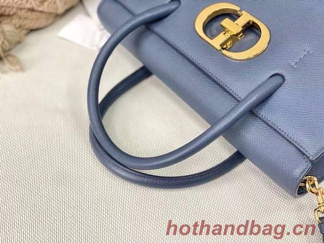 DIOR MEDIUM ST HONORE TOTE Grained Calfskin M9321UMBA blue