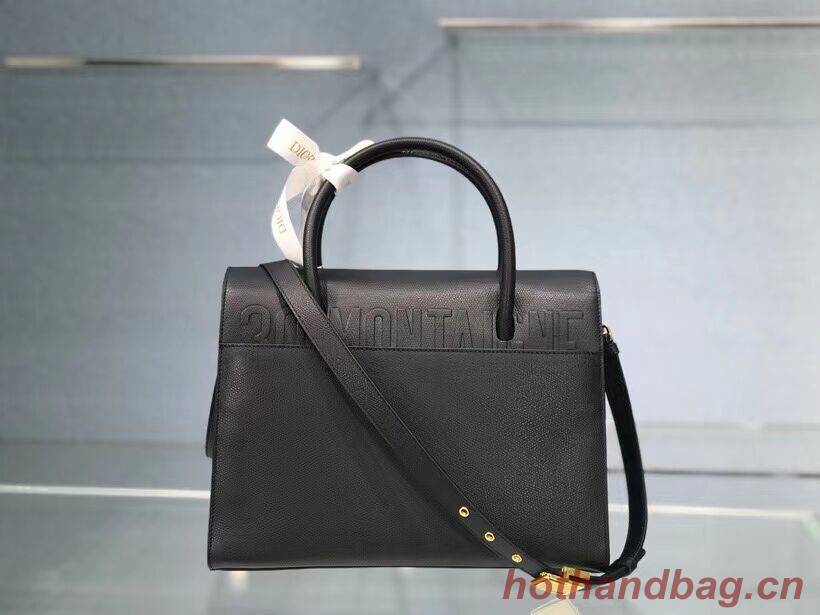 DIOR LARGE ST HONORE TOTE Grained Calfskin M9306UBAE black