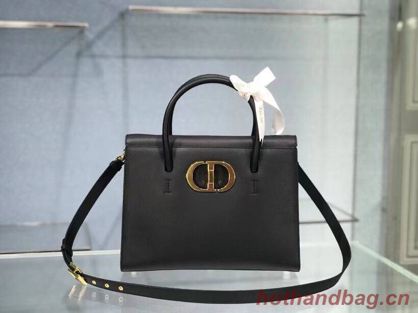 DIOR LARGE ST HONORE TOTE Grained Calfskin M9306UBAE black