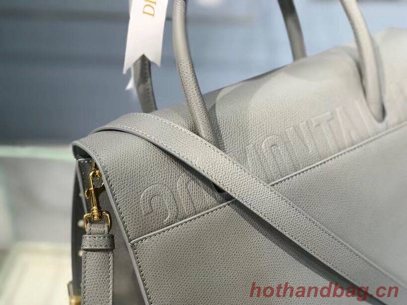 DIOR LARGE ST HONORE TOTE Grained Calfskin M9306UBAE gray