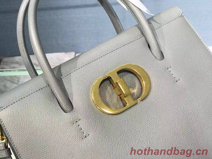 DIOR LARGE ST HONORE TOTE Grained Calfskin M9306UBAE gray