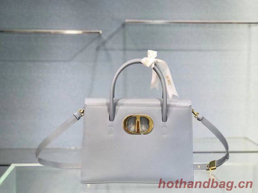 DIOR LARGE ST HONORE TOTE Grained Calfskin M9306UBAE sky blue