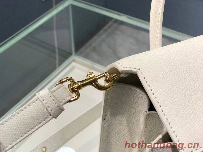 DIOR MEDIUM ST HONORE TOTE Grained Calfskin M9321UMBA white