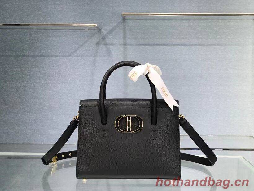 DIOR MEDIUM ST HONORE TOTE Grained Calfskin M9321UMBA black