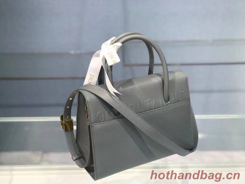 DIOR MEDIUM ST HONORE TOTE Grained Calfskin M9321UMBA  gray