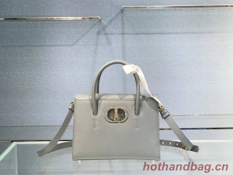 DIOR MEDIUM ST HONORE TOTE Grained Calfskin M9321UMBA  gray