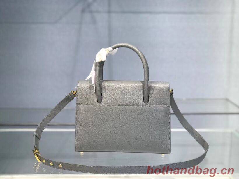 DIOR MEDIUM ST HONORE TOTE Grained Calfskin M9321UMBA  gray