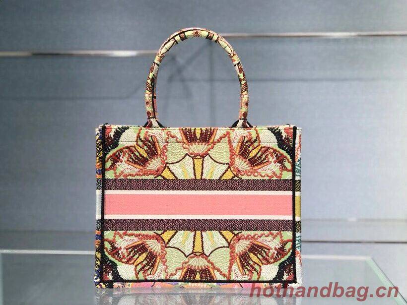 DIOR SMALL DIOR BOOK TOTE Multicolor Tie & Dior Embroidery C1296