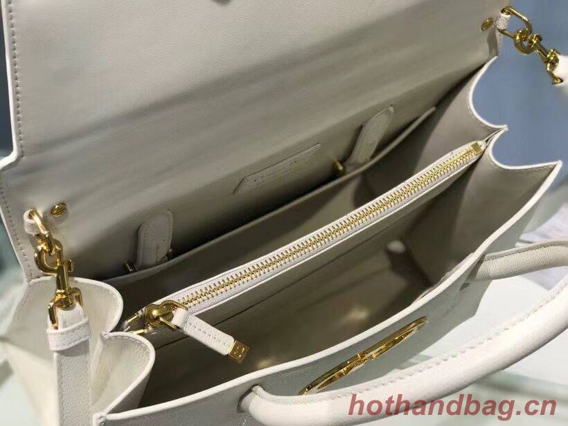 DIOR LARGE ST HONORE TOTE Grained Calfskin M9306UBAE WHITE