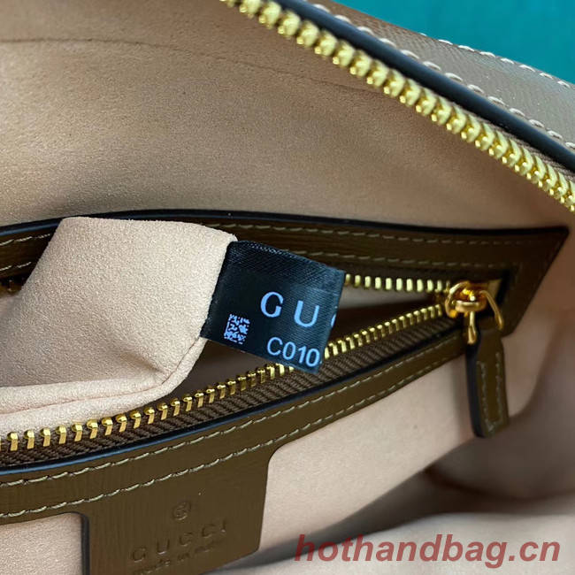 Gucci Horsebit 1955 small GG Supreme canvas shoulder bag 645454 brown