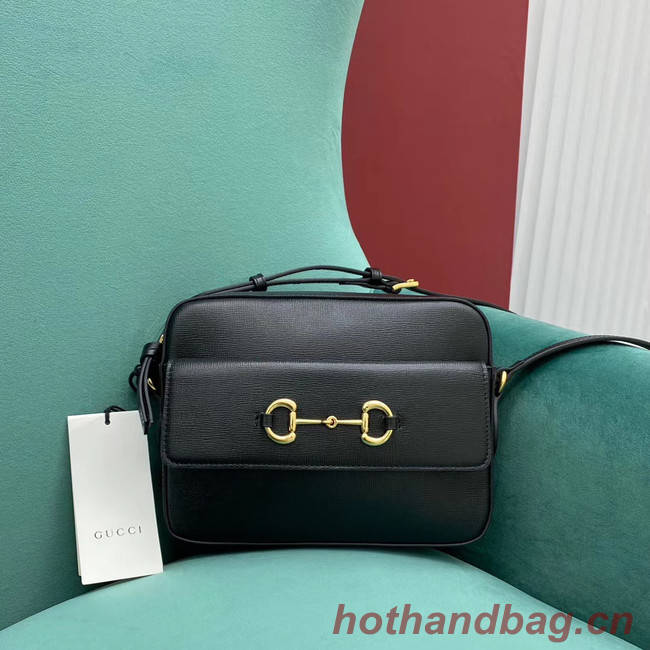 Gucci Horsebit 1955 small shoulder bag 645454 Black