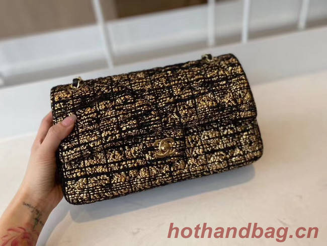 Chanel classic handbag Tweed & Gold-Tone Metal A01112-2