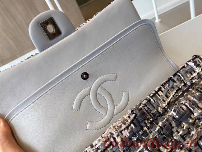 Chanel classic handbag Tweed & silver-Tone Metal A01112-3