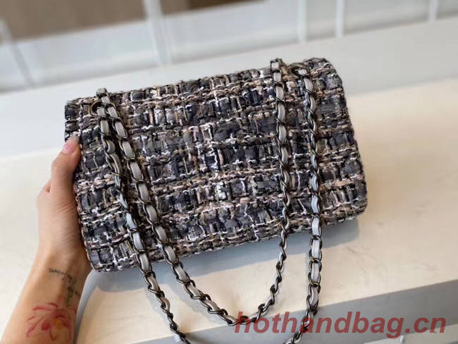 Chanel classic handbag Tweed & silver-Tone Metal A01112-3