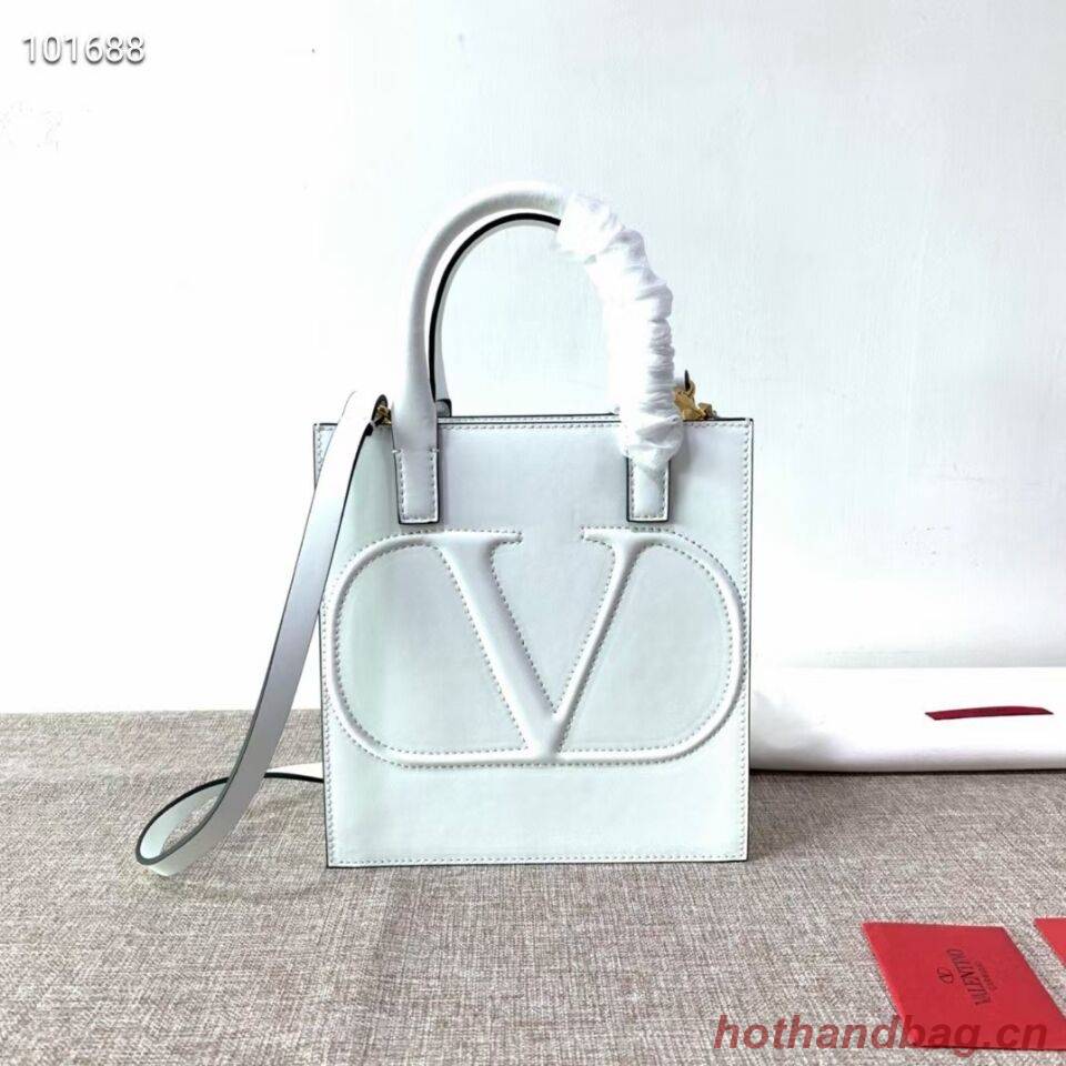 VALENTINO Origianl leather tote V2022 white