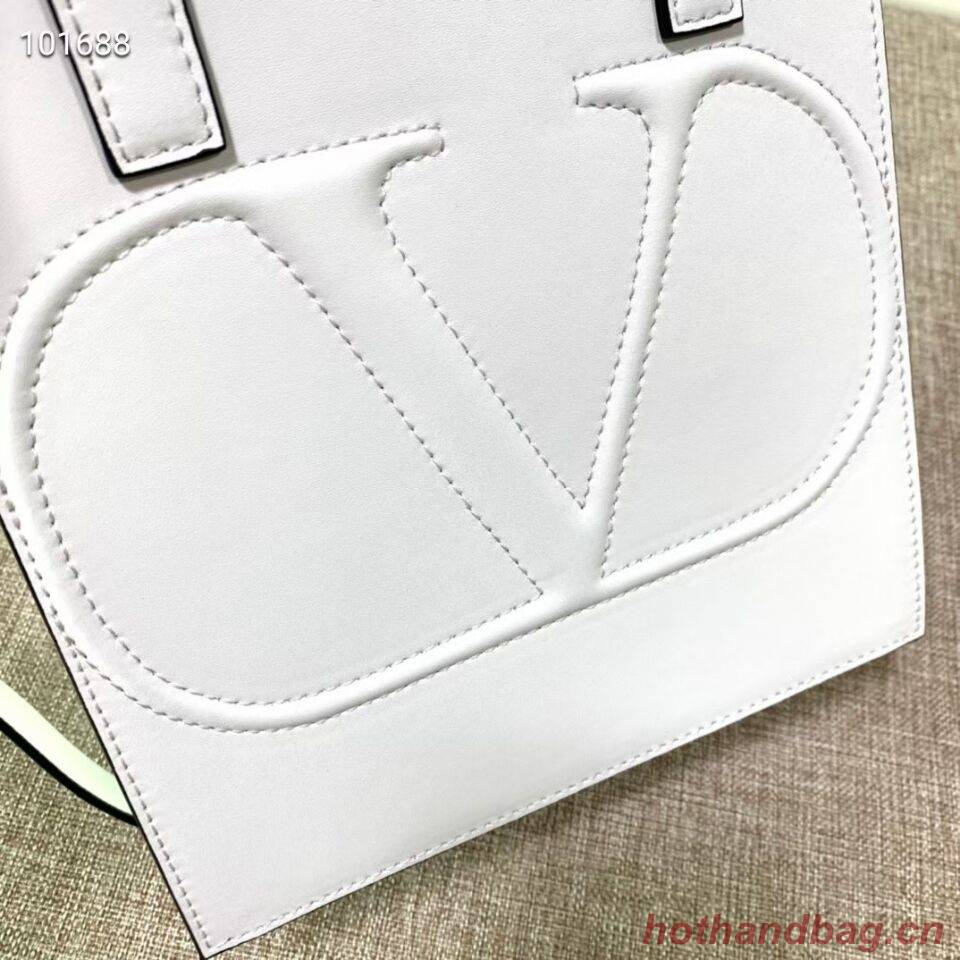 VALENTINO Origianl leather tote V2022 white