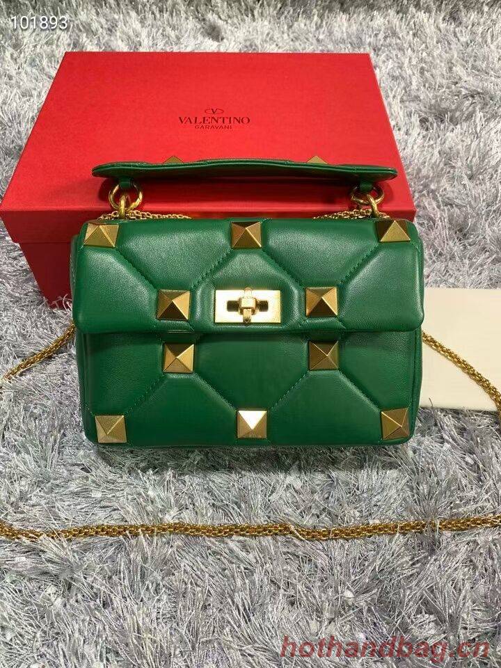 Valentino mini Garavani Roman Stud V2061 green