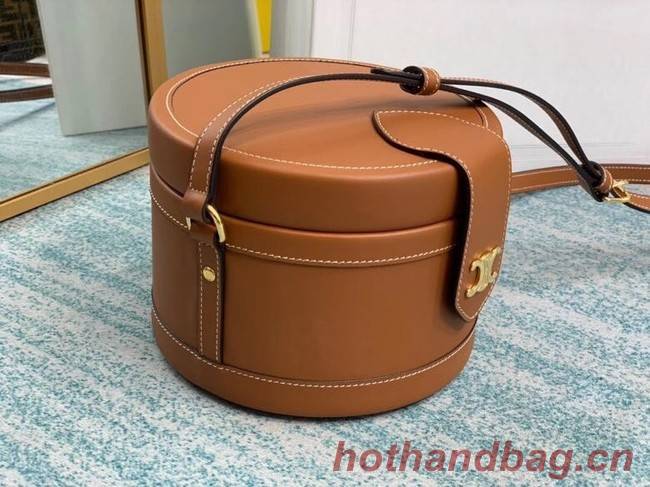 CELINE MEDIUM CAMARAT BAG IN NATURAL CALFSKIN 195192 brown