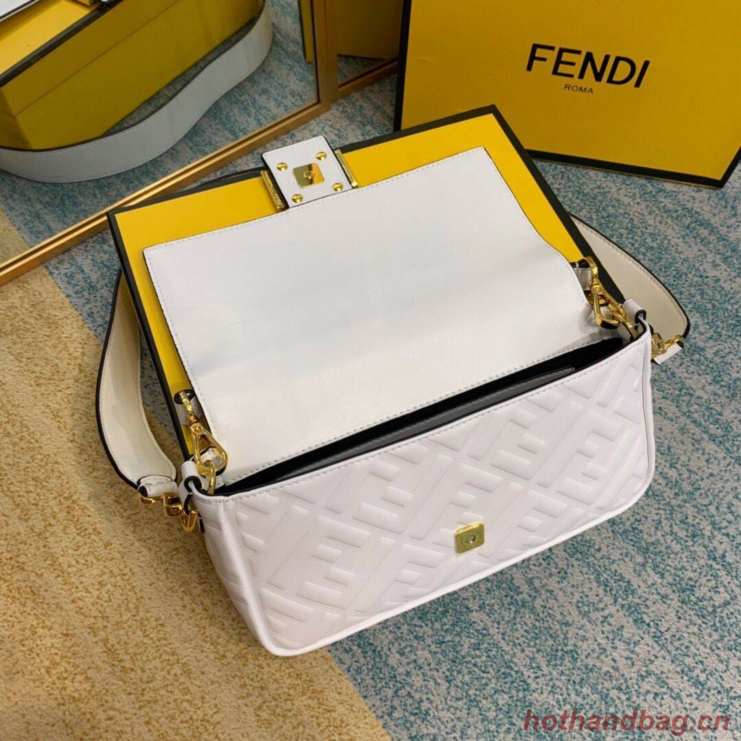 Fendi BAGUETTE Shoulder Bag 8BR600 white