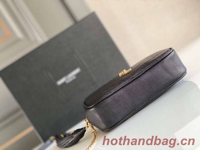 Yves Saint Laurent VINTAGE CAMERA BAG IN Calfskin Leather 6125791 black