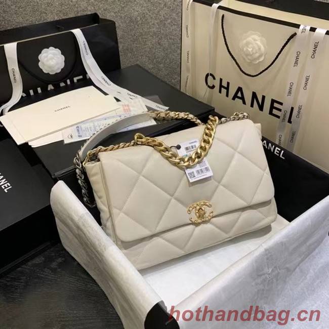 chanel 19 large flap bag  AS1160 AS1161 AS1162 Off white