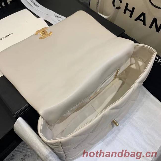 chanel 19 large flap bag  AS1160 AS1161 AS1162 Off white