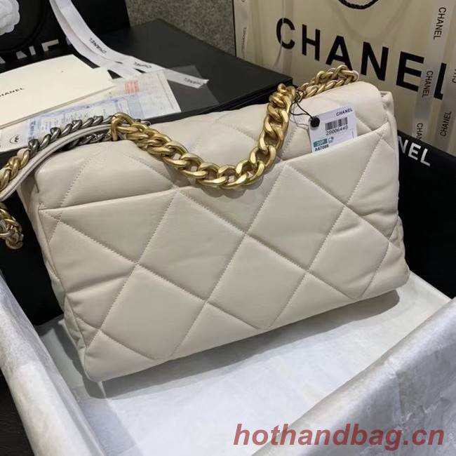 chanel 19 large flap bag  AS1160 AS1161 AS1162 Off white