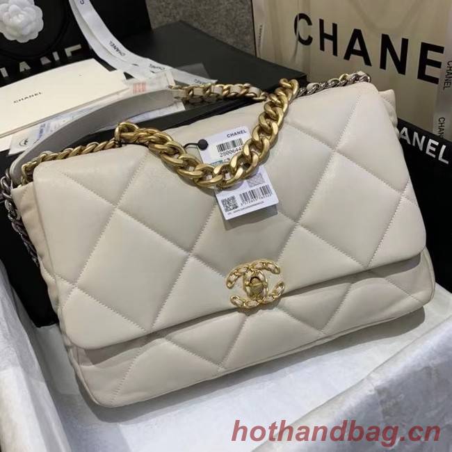 chanel 19 large flap bag  AS1160 AS1161 AS1162 Off white