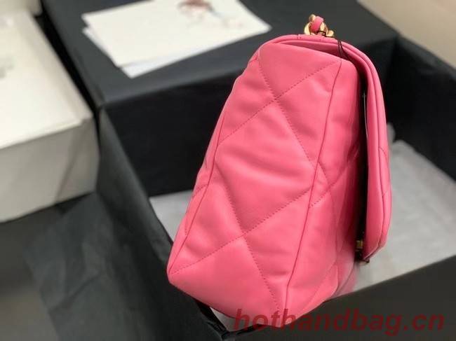 chanel 19 large flap bag AS1162 rose