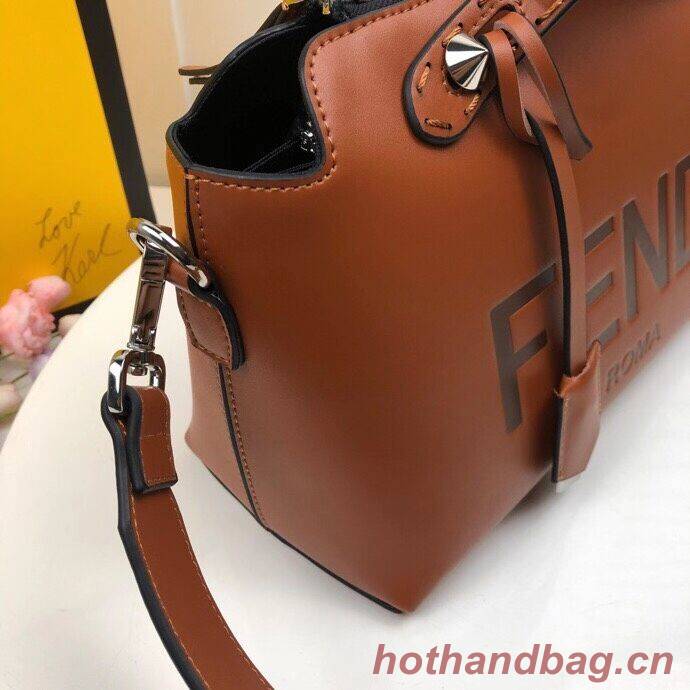 FENDI MEDIUM BY THE WAY leather Boston bag 8BL146A Brown