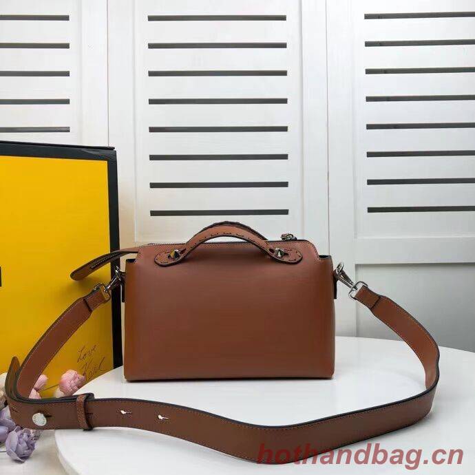 FENDI MEDIUM BY THE WAY leather Boston bag 8BL146A Brown