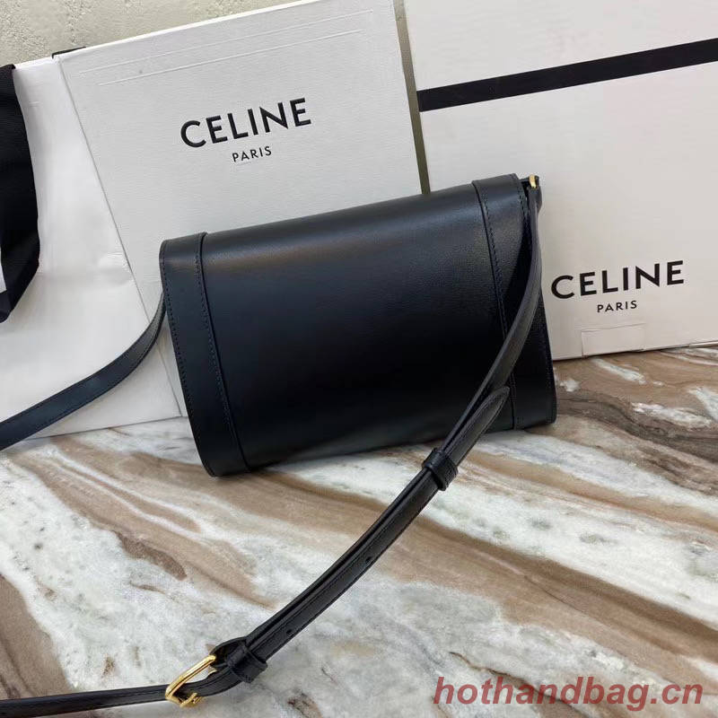 Celine TEEN TRIOMPHE BAG IN SHINY CALFSKIN 195263 black